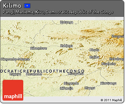 Physical Panoramic Map of Kilimo