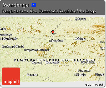 Physical Panoramic Map of Mondenga