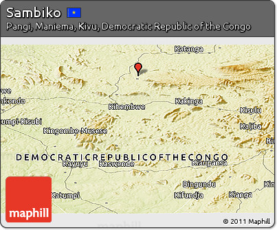 Physical Panoramic Map of Sambiko