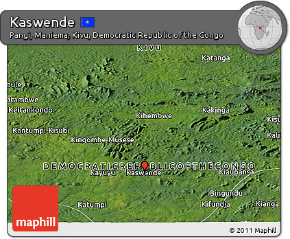 Satellite Panoramic Map of Kaswende
