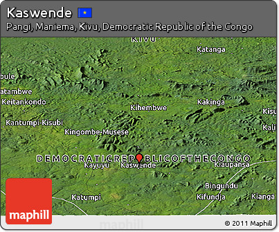 Satellite Panoramic Map of Kaswende