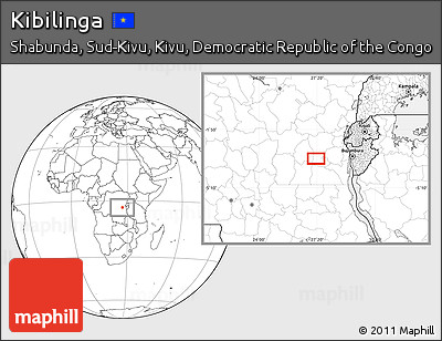 Blank Location Map of Kibilinga