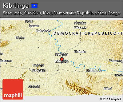 Physical Panoramic Map of Kibilinga