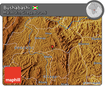 Physical 3D Map of Bushabashi