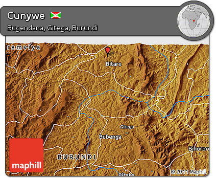 Physical 3D Map of Cunywe