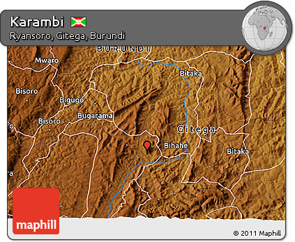 Physical 3D Map of Karambi