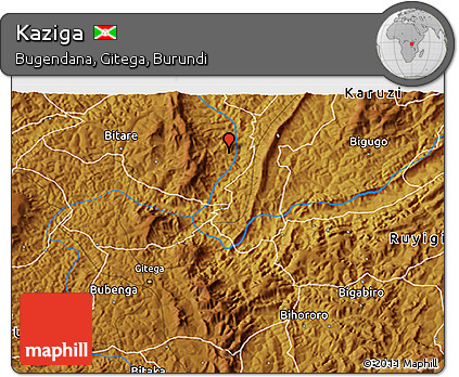 Physical 3D Map of Kaziga