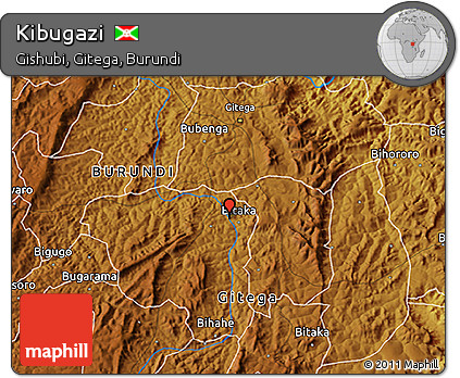 Physical 3D Map of Kibugazi