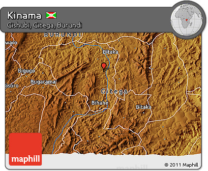 Physical 3D Map of Kinama