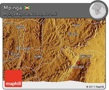 Physical 3D Map of Mpinga