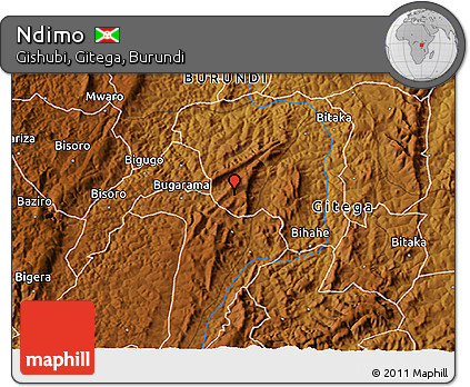Physical 3D Map of Ndimo