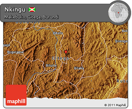 Physical 3D Map of Nkingu