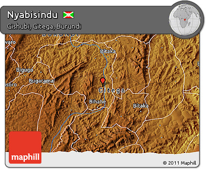 Physical 3D Map of Nyabisindu