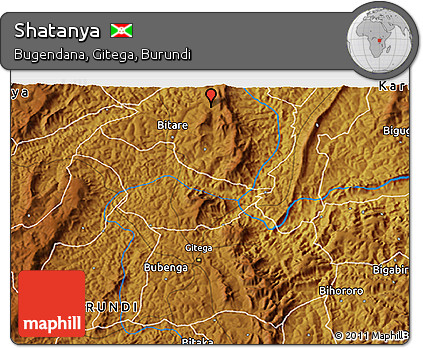 Physical 3D Map of Shatanya