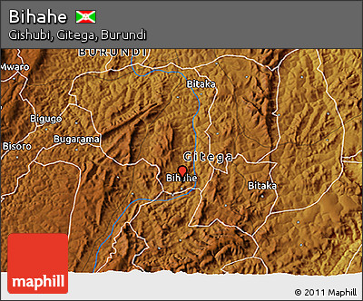 Physical 3D Map of Bihahe