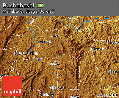 Physical 3D Map of Bushabashi