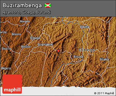 Physical 3D Map of Buzirambenga