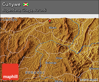 Physical 3D Map of Cunywe