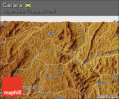 Physical 3D Map of Gacaca