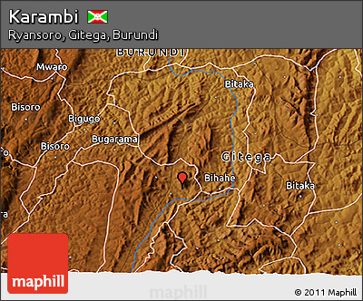 Physical 3D Map of Karambi