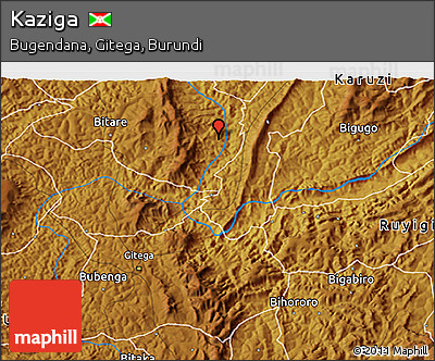 Physical 3D Map of Kaziga
