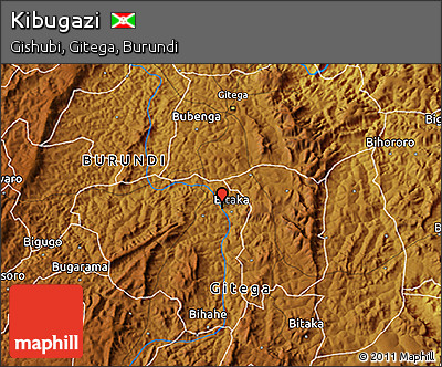 Physical 3D Map of Kibugazi