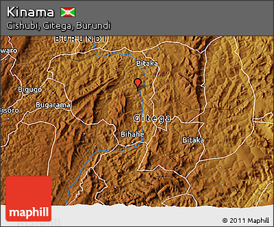 Physical 3D Map of Kinama
