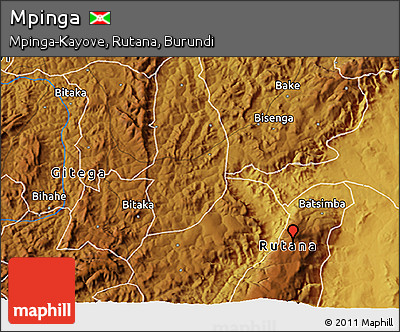 Physical 3D Map of Mpinga