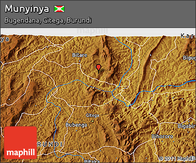 Physical 3D Map of Munyinya