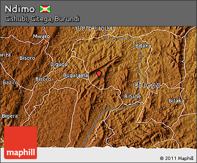 Physical 3D Map of Ndimo
