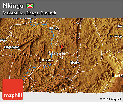 Physical 3D Map of Nkingu
