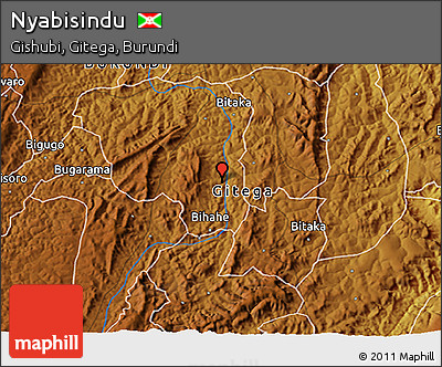 Physical 3D Map of Nyabisindu