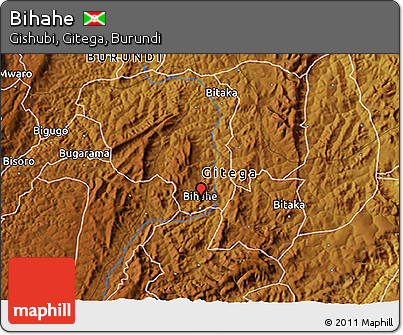 Physical 3D Map of Bihahe