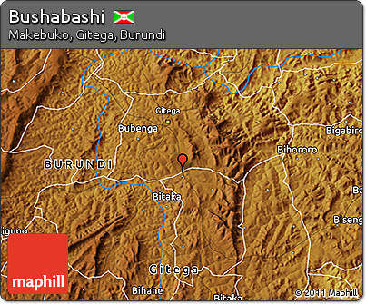 Physical 3D Map of Bushabashi