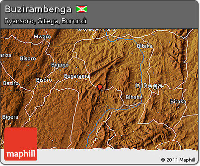 Physical 3D Map of Buzirambenga