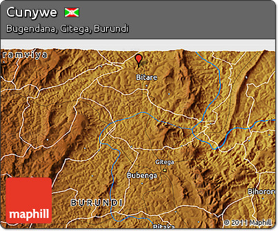 Physical 3D Map of Cunywe