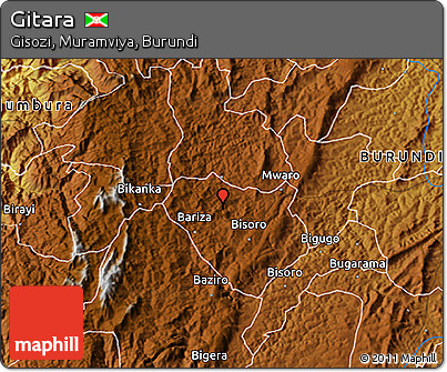 Physical 3D Map of Gitara