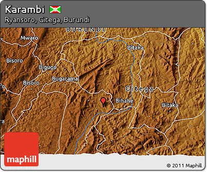 Physical 3D Map of Karambi