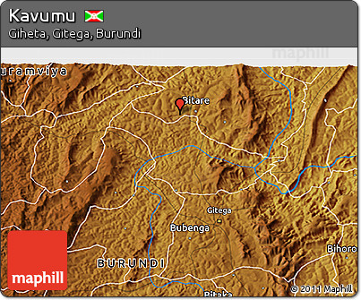 Physical 3D Map of Kavumu