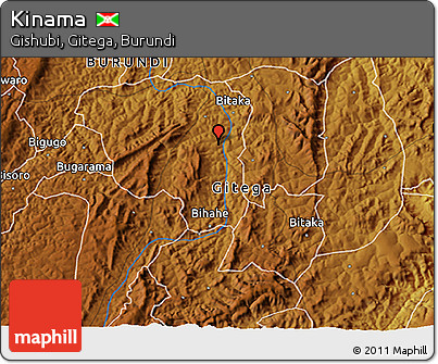 Physical 3D Map of Kinama