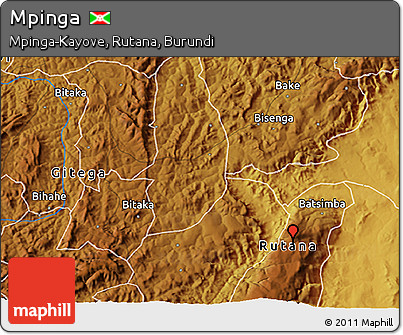 Physical 3D Map of Mpinga