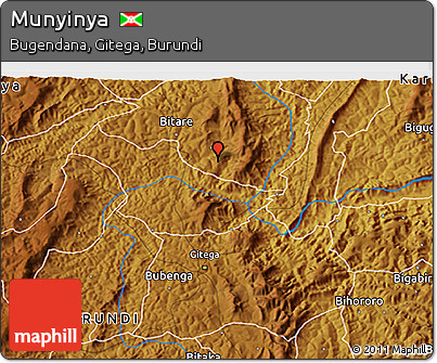 Physical 3D Map of Munyinya