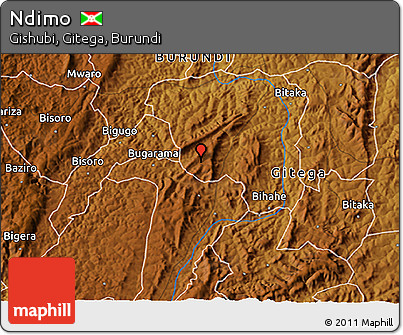 Physical 3D Map of Ndimo