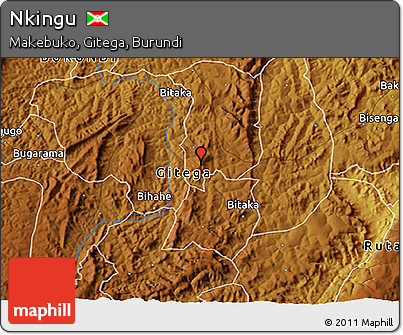 Physical 3D Map of Nkingu