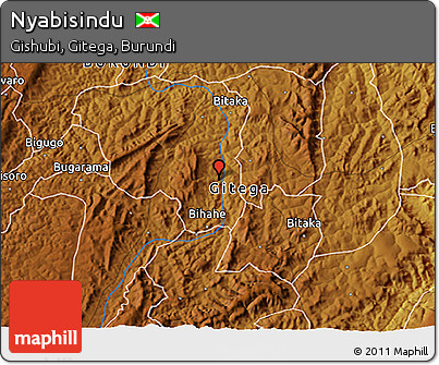 Physical 3D Map of Nyabisindu
