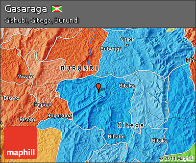 Political 3D Map of Gasaraga