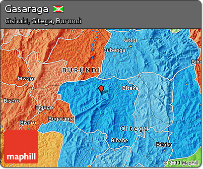 Political 3D Map of Gasaraga