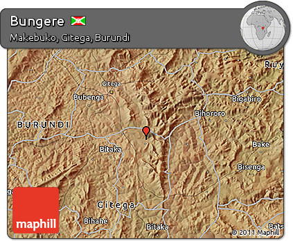 Satellite 3D Map of Bungere