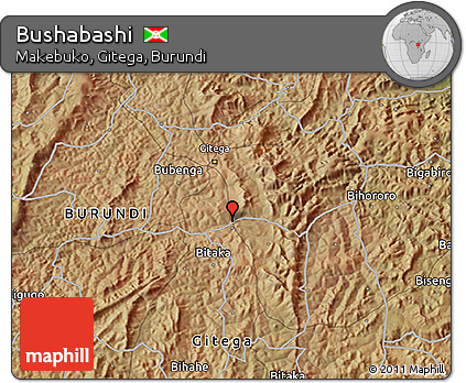 Satellite 3D Map of Bushabashi