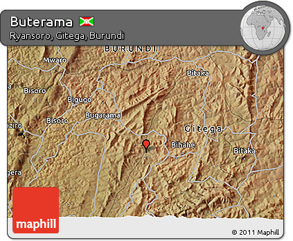 Satellite 3D Map of Buterama